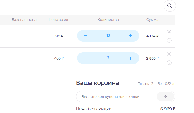 Общая корзина на оптовых сайтах!
